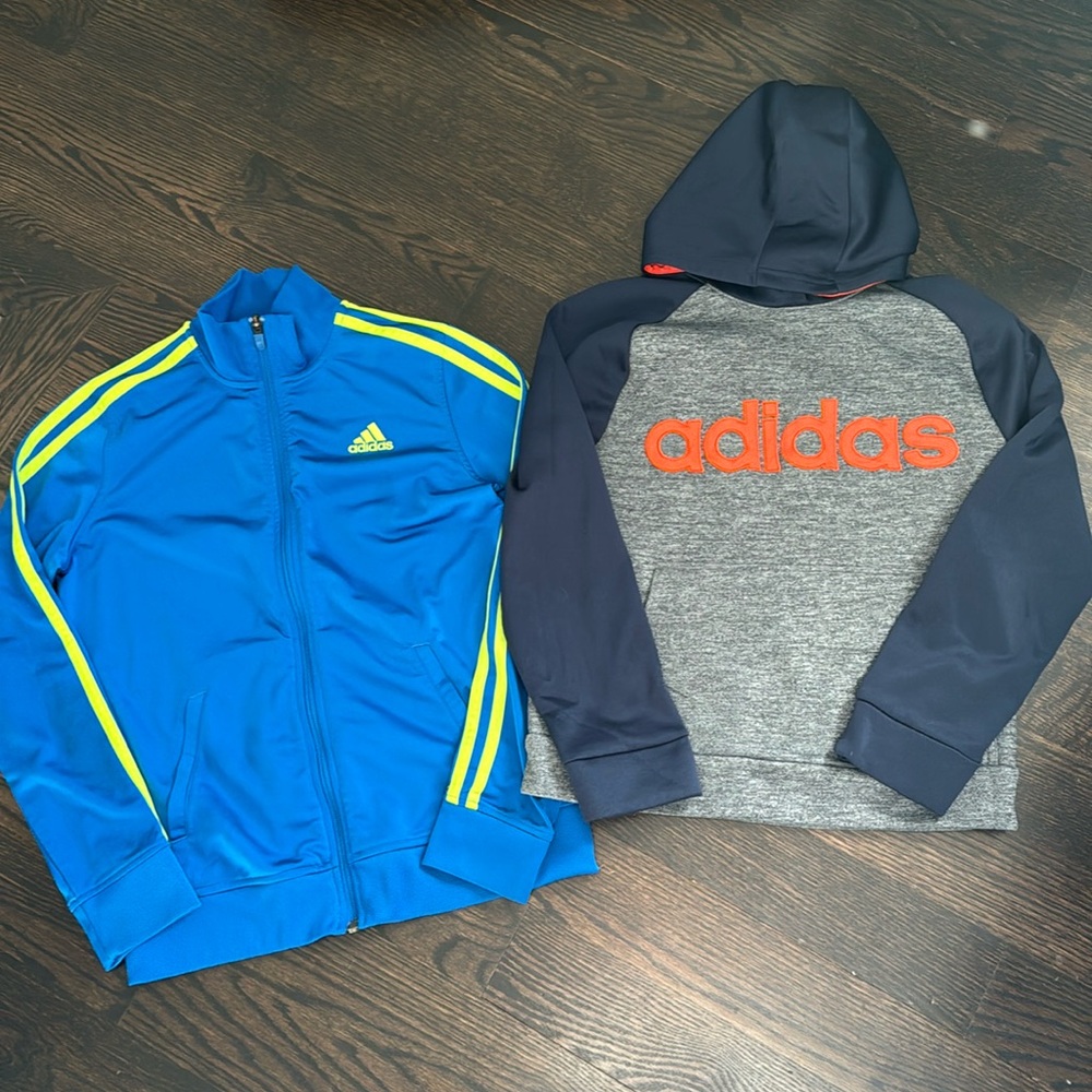 Adidas M 10/12 youth sweatshirt bundle- EUC. No holes or stains.